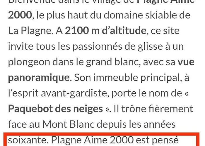 Appartamento Cosy 2100m Pied Des Pistes-direct To Slopes-ski In Out-la Plagne Aime 2000 La Plagne